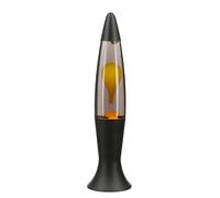 Lavalampe Nero Grigio Giallo Retrò 40 CM Alto ROXY Tischleuchte Camera da Letto
