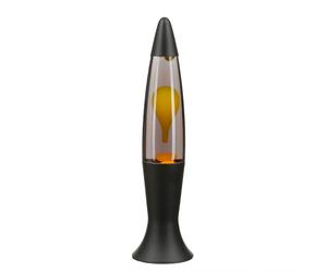 Lavalampe Nero Grigio Giallo Retrò 40 CM Alto ROXY Tischleuchte Camera da Letto