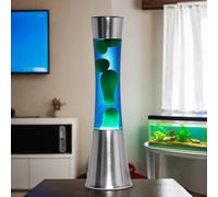 Lavalampe Sandro 39cm Blu Verde Incl. Lampadina Cavo Interruttore Mood Light