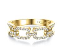 LAVALE Anelli da donna con moissanite, 60 pezzi, colore D, purezza VVS1, diamanti creati in laboratorio, anelli in argento Sterling, anelli di eternità, anelli di fidanzamento in moissanite, 5, Pietra