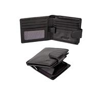 Lavalen Portafoglio Uomo Pelle Vera - Portamonete Uomo Elegante con Blocco RFID - Porta Carte di Credito Grande - Wallet for Men - Portafoglio Slim con Portamonete - Idee Regalo Papá.