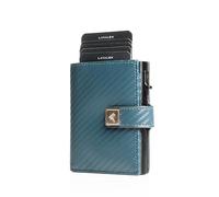 Lavalen Portafoglio Uomo Slim Pelle PopUp - Porta Carte di Credito Uomo Elegante - Portamonete Piccolo - Portacarte Ragazzo - Porta Tessere Tascabile - Mini Wallet - Idee Regalo Papá. (Azzurro cielo)