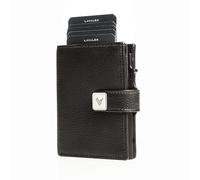 Lavalen Portafoglio Uomo Slim Pelle PopUp - Porta Carte di Credito Uomo Elegante - Portamonete Piccolo - Portacarte Ragazzo - Porta Tessere Tascabile - Mini Wallet - Idee Regalo Papá. (Nero)