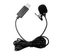 Lavalier Microfono da bavero con cavo da 2 m per collegamento dispositivo