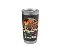 L'Avana Cuba Chiamando Devo Andare Bicchiere termico in acciaio inox doppia parete
