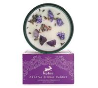 Lavanda Ametista CRYSTAL Candela con Legno Wick, 22h Burn, HOP HARE