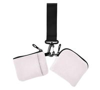 Lavanda Blush tinta unita puro tinta unita portamonete da donna porta carte sottile piatto cerniera portafoglio con tasca con cerniera per donna confezione da 2, lavanda fard Tinta unita Pure Plain, 1