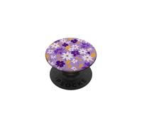 Lavanda Daisy Pattern Giocosi Fiori Flore PopSockets PopGrip Adesivo