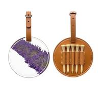 Lavanda Group Brown Golf tee Storage Bag - Facile da trasportare e più efficiente nel giocare a golf