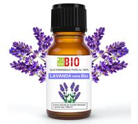Lavanda vera Officinalis Bio Olio essenziale 100% Puro 10 ml - Uso interno Terap