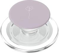 Lavanda Viola Disegnato A Mano Rosa Fiore Linea Arte PopSockets PopGrip per MagSafe