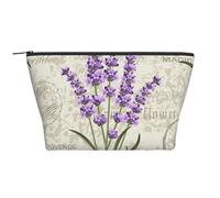 Lavande Sulla Cartolina D'epoca, Borsa da toilette Borsa per trucco Borsa per cosmetici Borsa da toilette da viaggio portatile