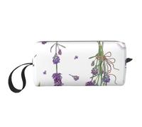 Lavande Sulla Provenza Colorata D'epoca, Borsa per il trucco Borsa per cosmetici Borsa da toilette da viaggio portatile Borsa per trucco Organizer