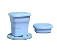 Lavanderia compatta. Lavatrice Pieghevole Portatile Multifunzionale, Sicura E Facile Da Riporre, Piccola For Dormitorio .Portatile(Sky blue)