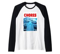 Lavanderia Lavanderia Stiratura Compiti Domestici Divertente Parodia Maglia con Maniche Raglan