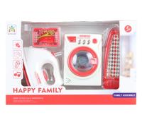 Lavanderia per bambini Happy Family - lavatrice, ferro da stiro e asse da stiro