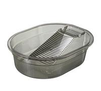 Lavanderia trasparente, di qualità, lavabi integrato per il lavaggio delle mani, vasca portatile antiscivolo, in plastica di lunga durata, per dormitorio, casa, appartamento