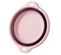 Lavandino | bacinella pieghevole | Lavabo rotondo pieghevole con due comode maniglie | Cesto portatile per lavare piatti, verdure e bucato