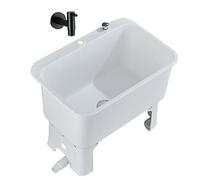 Lavandino commerciale a pavimento con rubinetto di scarico Pulsante di scarico Lavandino a bacinella - Ristorante, cucina, hotel, bar (60cm)
