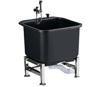 Lavandino con rubinetto per servizio mocio indipendente, vasca di servizio per interni ed esterni per lavanderia, ristorante e attività commerciale