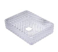 Lavandino da appoggio per Bagno, lavabo Artistico in Cristallo temperato con Rubinetto a Cascata Nero, lavabo da appoggio sopra Il Piano con Scarico a Scomparsa,B