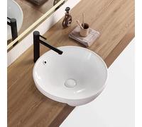 Lavandino Da Bagno A Incasso, Piccolo Lavabo Angolare In Porcellana, Lavabo Da Appoggio Rotondo, Lavabo In Ceramica For Bagno Di Servizio Con Balcone Di Hotel