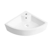 Lavandino Da Bagno A Parete, Piccolo Lavabo Angolare, Lavabo Triangolare, Lavandino Sospeso In Ceramica For Guardaroba, Garage