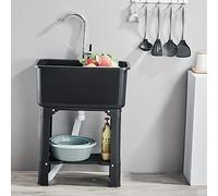 Lavandino Da Esterno，Lavello Da Cucina Commerciale，Lavabo Di Utilità Con Rubinetto，Giardino Da Esterno Lavando Lavello，Uso Per Garage E Cortile,Ristorante,Lavanderia ( Size : Regular version , Color :