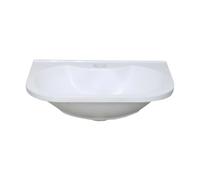 Lavandino da parete per bagno, 38 x 28 x 12 cm, ideale per cucina e WC, con tubo dell'acqua da 80 cm, design salvaspazio moderno