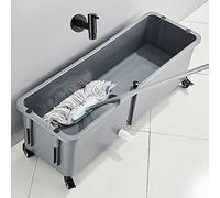 Lavandino da pavimento commerciale con rubinetto, grande capacità per il bagno di casa, servizio da balcone