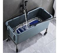 Lavandino di servizio indipendente con rubinetto multifunzionale, stazione di lavaggio a rullo, secchio per rifiuti