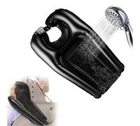 Lavandino Gonfiabile per Capelli, Lavatesta Gonfiabile Portatile per Casa Lavandini Shampoo Portatile Lavello Portatile per Shampoo Per Anziani, Disabili, Incinte, Nero