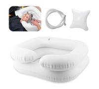 Lavandino Gonfiabile per Capelli, Mobile Bacinella Gonfiabile con tubo di scarico da 1m per persone allettate, donne incinte infortunate, pazienti post-operatori