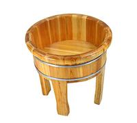 Lavandino in Legno, Vaschetta per Pedicure in Legno Massello, Ciotola per Pedicure Spa Massaggio Botti per Pedicure Barile per Pediluvio Domestico, massaggiatore (Color : 43 * 38 * 13cm) Present