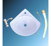 MKYOKO Lavandino in Plastica for Montaggio a Parete Piccolo, Mini Lavabo, Lavatoio Lavapanni Monoblocco in Resina PP per Esterno, Lavabo for Camper (Color : C)