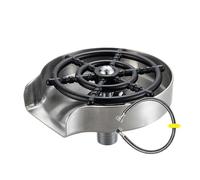 Lavandino in vetro - Sciacquatrice a tazza in acciaio inox con tubo da 50 cm, ugello di pulizia potente, attacco multifunzionale per rubinetto da cucina, strumento di lavaggio rapido per il lavaggio