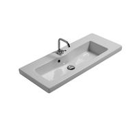 Lavandino Lavabo Consolle bagno Modello Tanaro ceramica bianco - Varie misure