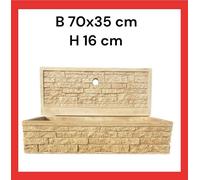 Lavandino Lavabo Lavello In Cemento E Polvere Di Marmo Per Esterno