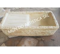 LAVANDINO LAVABO LAVELLO PILOZZO VASCA DA ESTERNO FONTAN IN CEMENTO MARMO 80X40