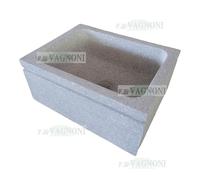 Lavandino lavello acquaio cucina in cemento e graniglia marmo 80 levigata pietra