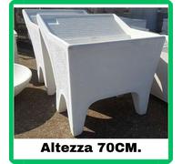 Lavandino lavello lavabo pilozzo da esterno giardino cemento marmo appoggio H80