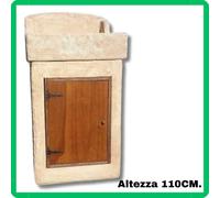 Lavandino lavello lavabo pilozzo da esterno giardino in cemento marmo appoggio