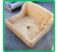 Lavandino lavello lavabo pilozzo da esterno giardino in pietra marmo incasso H36