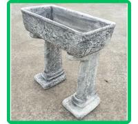 Lavandino lavello lavabo pilozzo da esterno giardino marmo appoggio con gambe 90