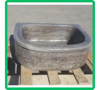 Lavandino lavello lavabo pilozzo da esterno giardino pietra marmo appoggio H18