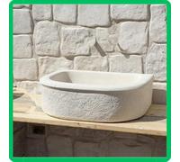 Lavandino lavello lavabo pilozzo da esterno giardino pietra marmo appoggio H18
