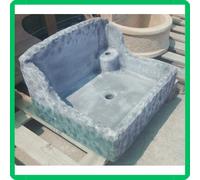 Lavandino lavello lavabo pilozzo da esterno giardino pietra marmo appoggio H36