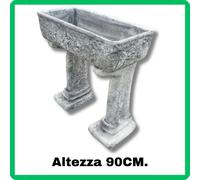 Lavandino lavello lavabo pilozzo esterno giardino cemento da appoggio con gambe