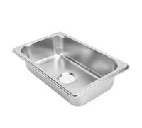 Lavandino per Camper, 265x162x65 Mm Lavello in Acciaio Inossidabile RV 304 di Lunga Durata Facile Pulire con Scarico Fognario 40 Mm per Barche, Caravan, Yacht, Barche
