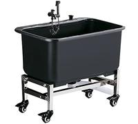 Lavandino per pavimenti commerciale con rullo, stazione di lavaggio indipendente per cucina, ristorante, attività commerciali, garage